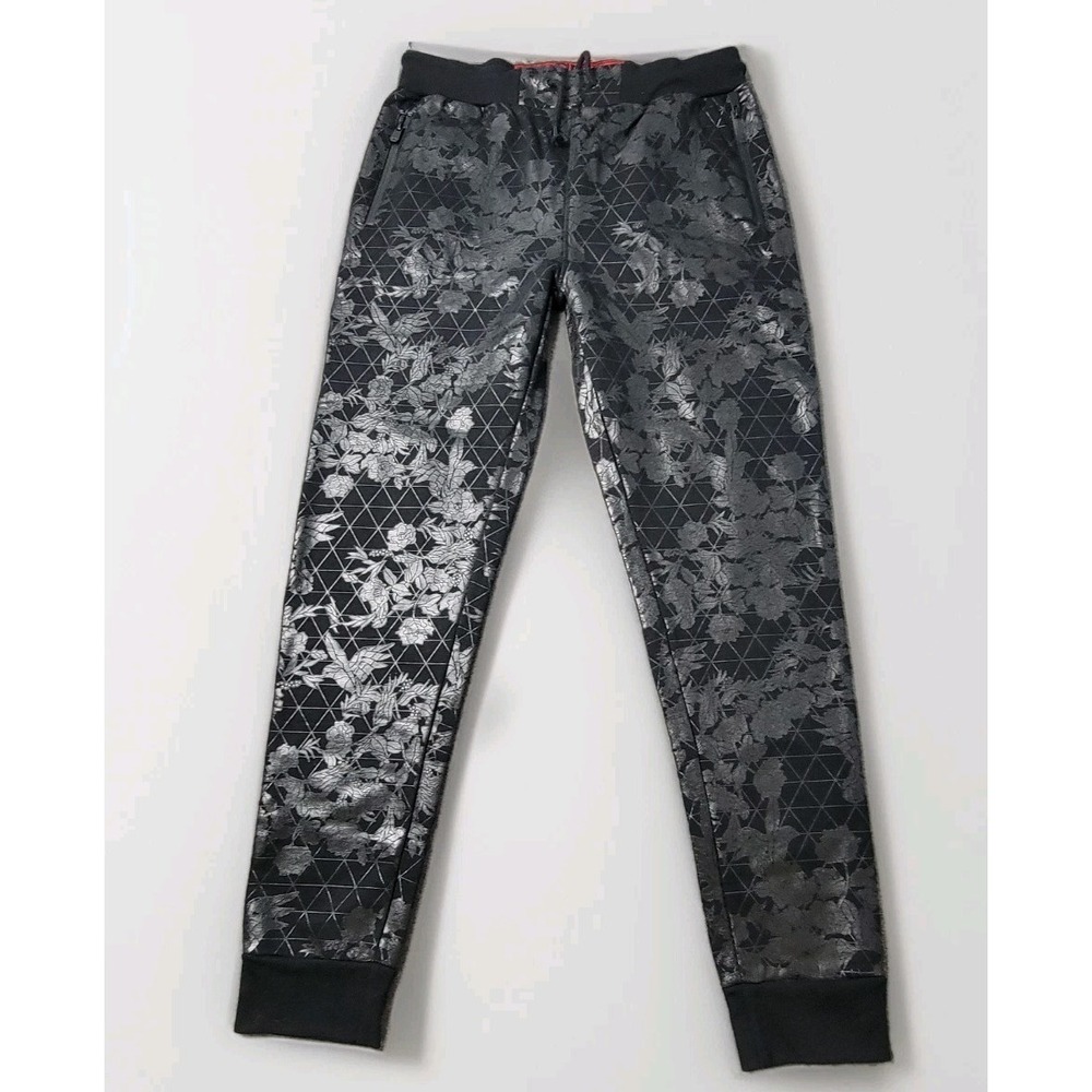 Jordan Craig Joggers Mens Sz L NWT Black Floral Metallic Legacy Edition 8211